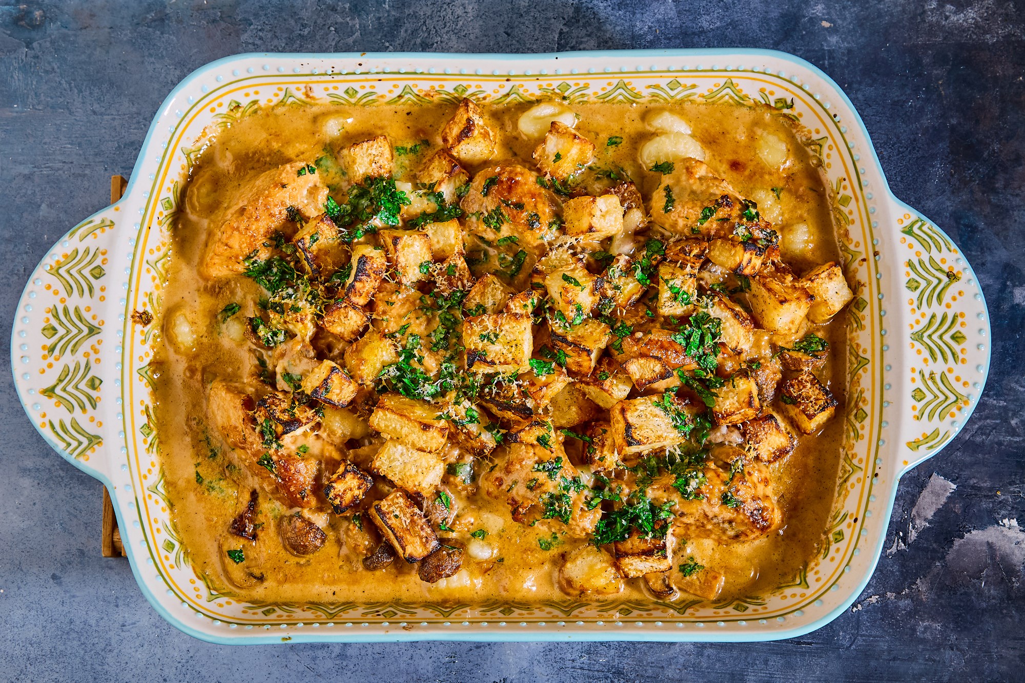 One tray kylling med gnocchi og selleri