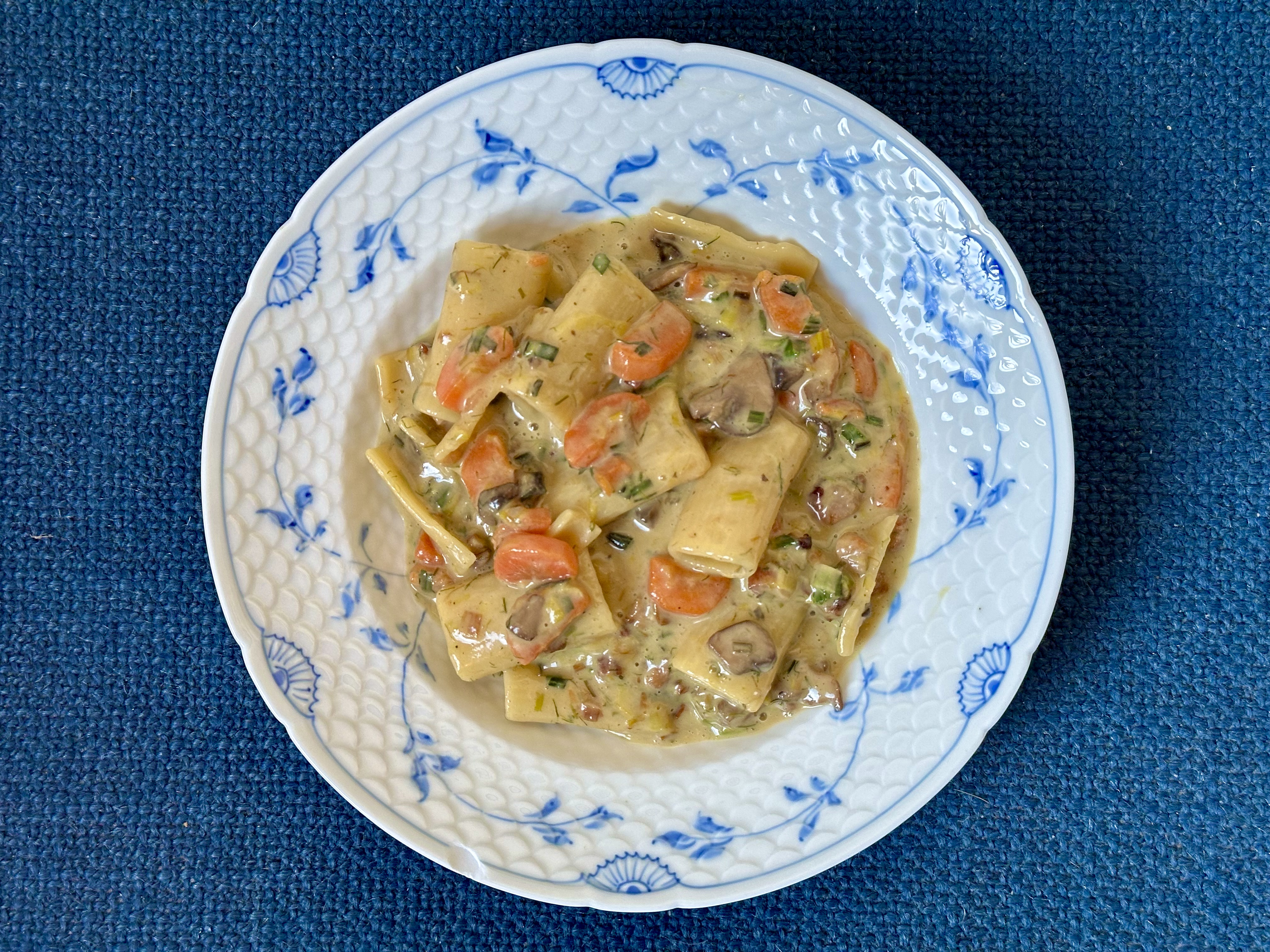 Pasta og bacon