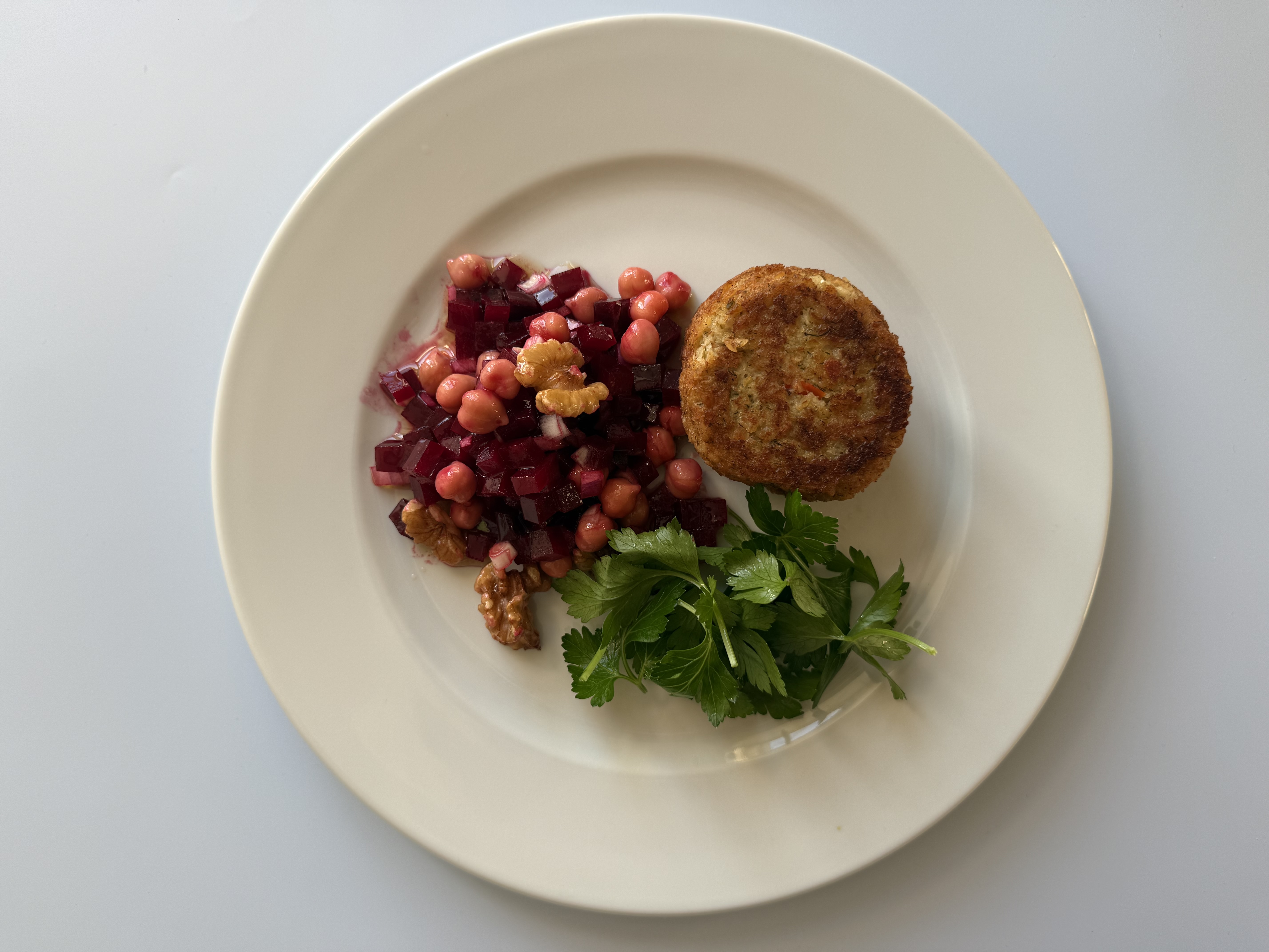 Dild deller og rødbedesalat