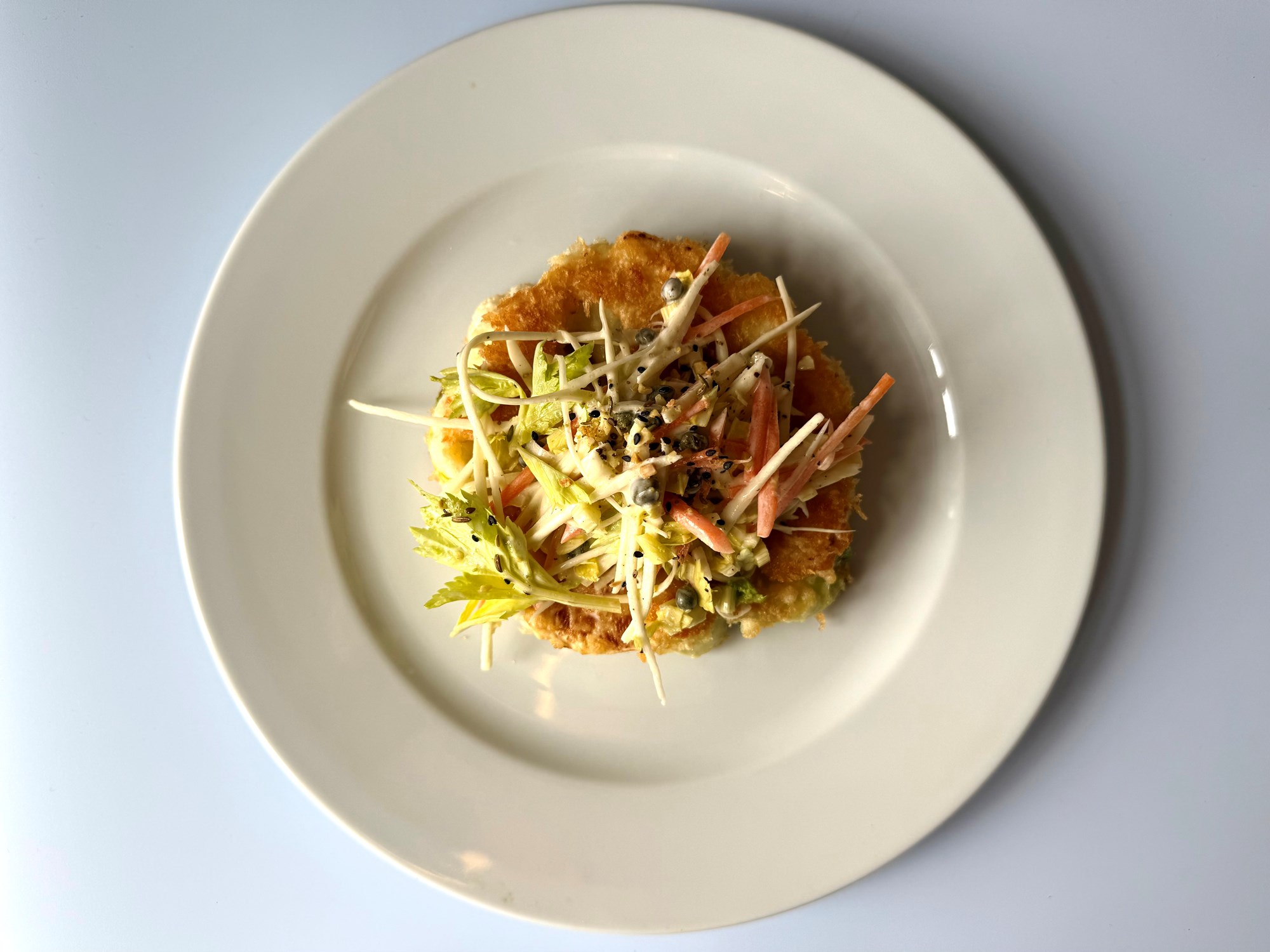 Paneret blomkål og selleriremoulade